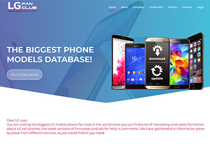 World’s biggest directory of LG models and firmwares
